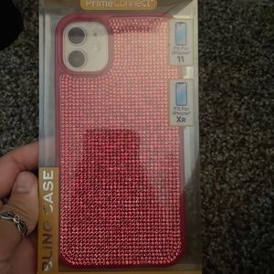 Hot pink bling iPhone case